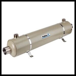 Теплообменник для бассейна Pahlen Hi-Flow T75 Titanium титановый (спиральный, 75 кВт, сплав титана)