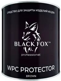 Масло для террасной доски ДПК Black Fox Protector 2,5 л (темно-коричневый) от компании ТОО "ABBEX" - фото 1