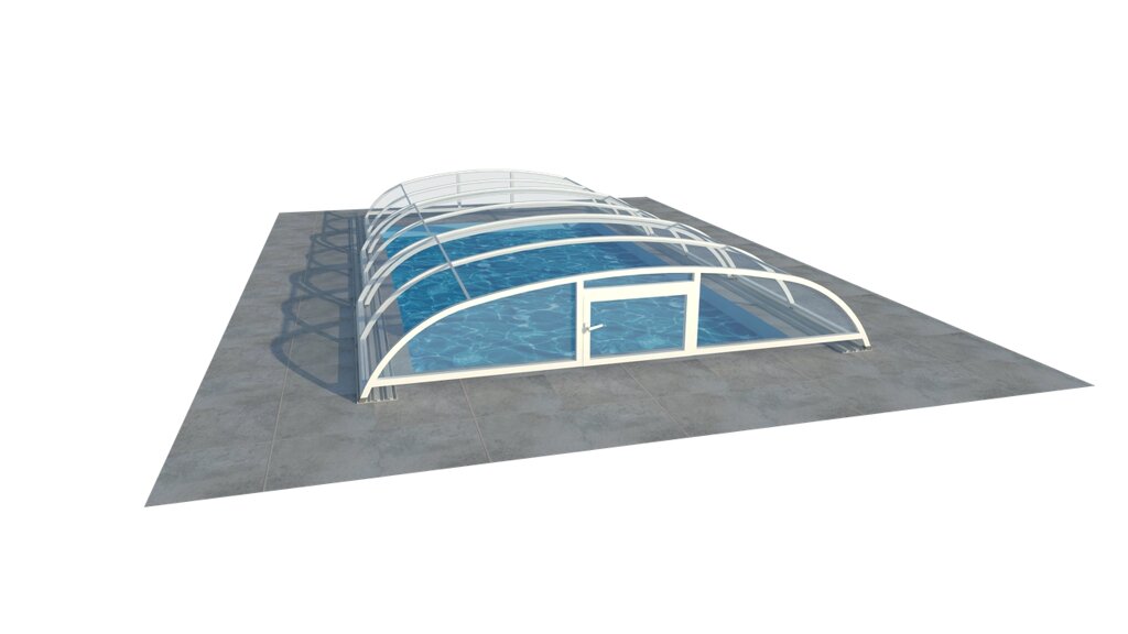 Павильон для бассейна из сотового поликарбоната CARLA 3 секции от компании ТОО "ABBEX" - фото 1