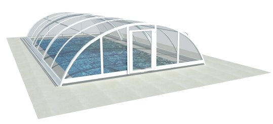 Павильон для бассейна из поликарбоната ULTRACLASSIC Сотовый поликарбонат, 3 секции от компании ТОО "ABBEX" - фото 1
