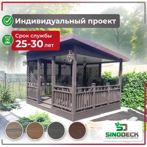 Беседка из ДПК