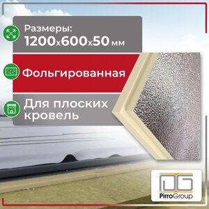 Фольгированная PIR-плита ПИР Ф/Ф 600 х 1200 х 50 мм