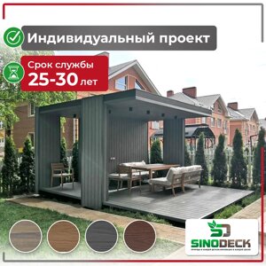 Беседка из ДПК