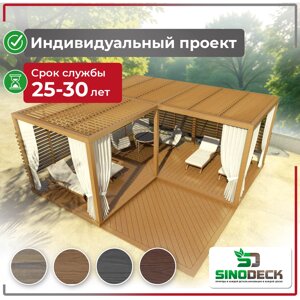 Беседка из ДПК