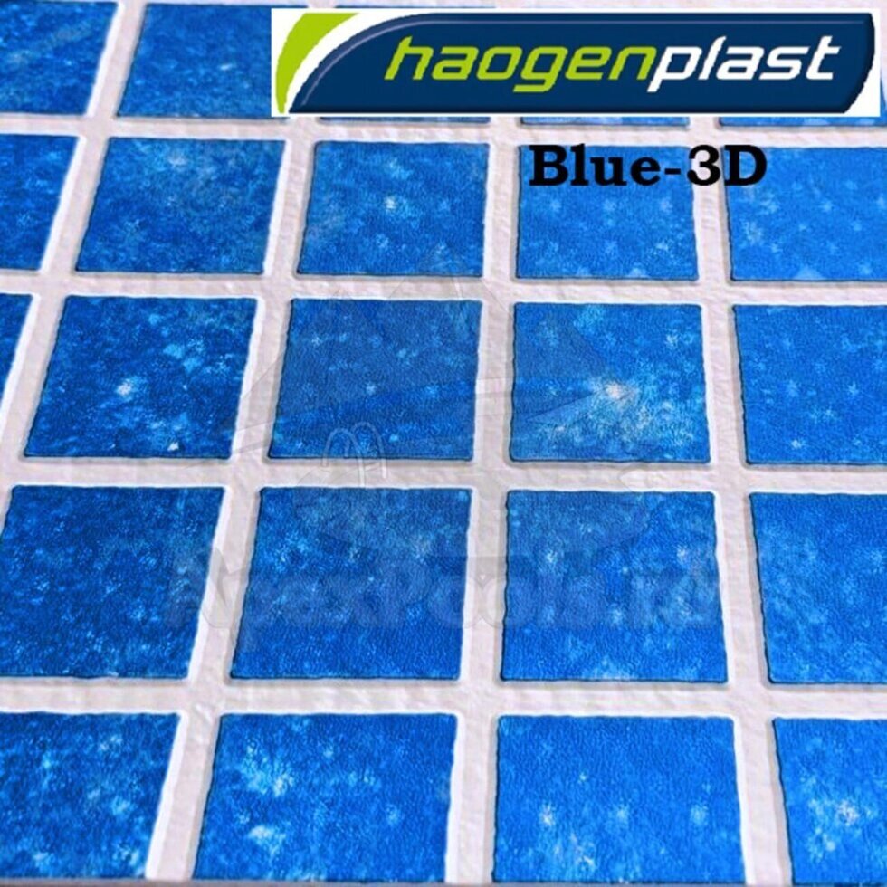 ПВХ лайнер для бассейна Haogenplast MATRIX BLUE 3D от компании ТОО "ABBEX" - фото 1