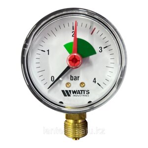 Манометр радиальный WATTS MHR 63/4 (F+R201) 0-4 бар 63 мм "