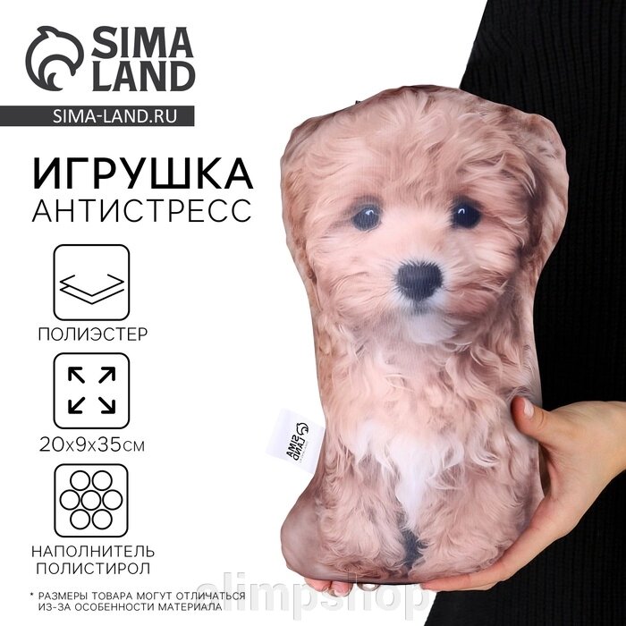 Антистресс игрушка, собака "Мальтипу" от компании alimpshop - фото 1