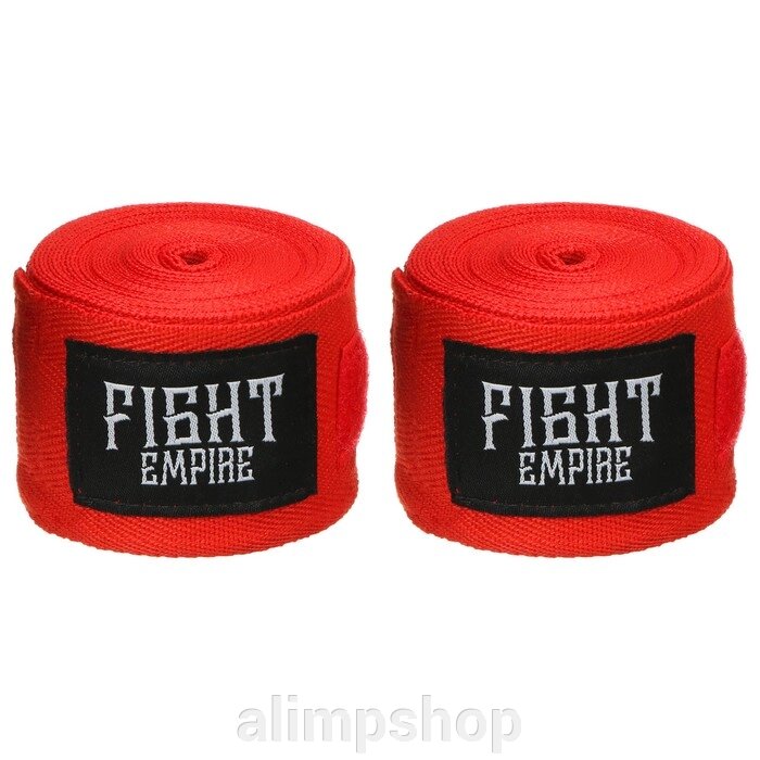 Бинт боксёрский FIGHT EMPIRE 5 м, цвет красный от компании alimpshop - фото 1