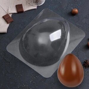 Форма для шоколада и конфет пластиковая «Яйцо», 22168 см, цвет прозрачный