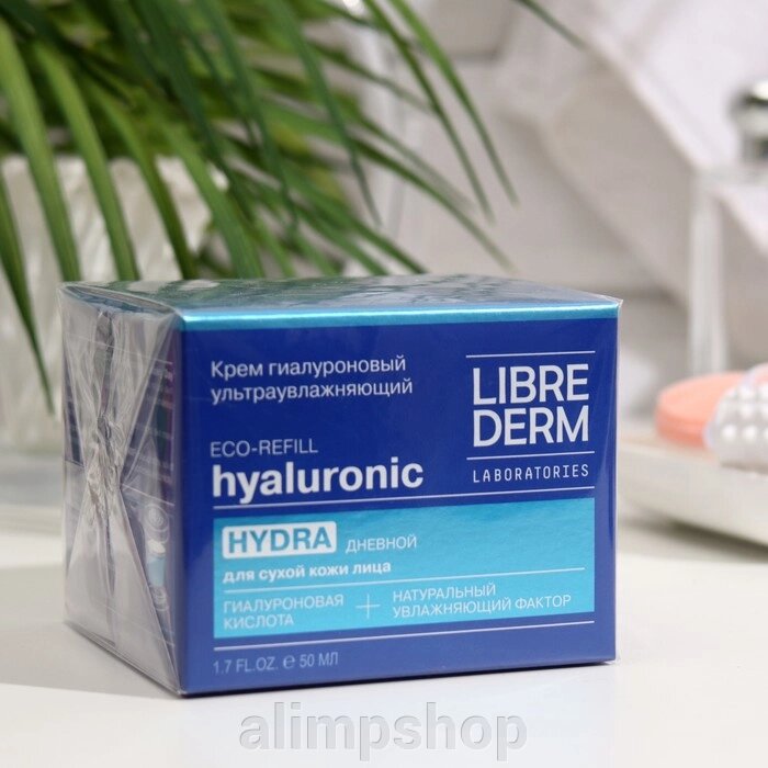 Гиалуроновый крем  Librederm Eco-refill ультраувлажняющий дневной для сухой кожи 50 мл от компании alimpshop - фото 1