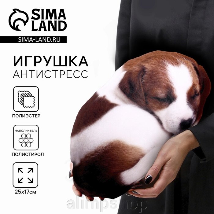 Игрушка антистресс, собака «Малыш Джек-рассел» от компании alimpshop - фото 1