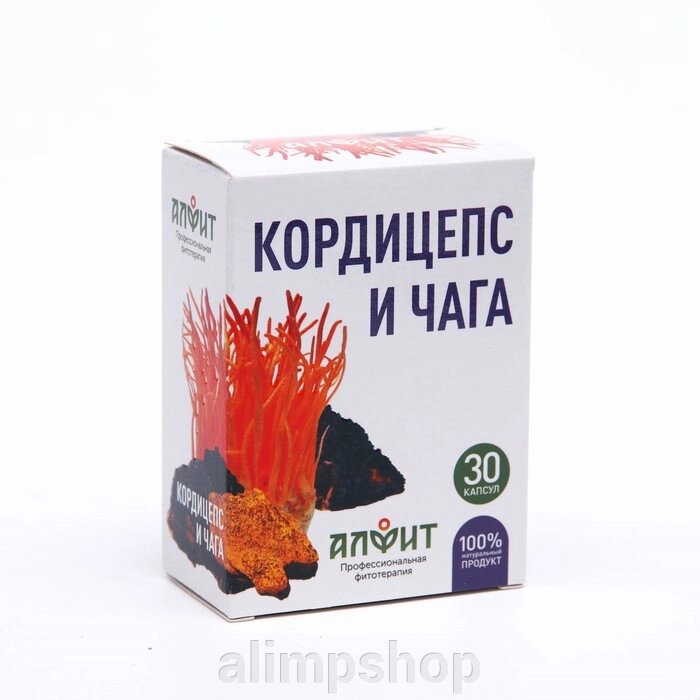 Кордицепс и чага Алфит, 30 капсул по 430 мг от компании alimpshop - фото 1