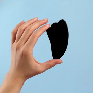 Массажёр Гуаша «Лапка», 9 * 5,2 см, цвет чёрный