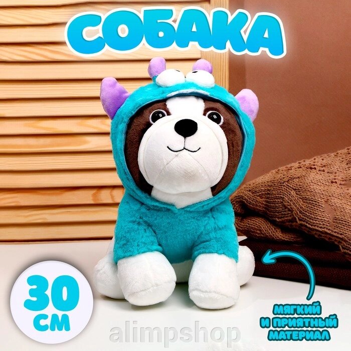 Мягкая игрушка «Собака», в костюмчике, 30 см от компании alimpshop - фото 1