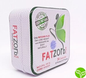 Fatzorb plus ( Фатзорб плюс ) для похудения, металлическая упаковка, 36 капсул