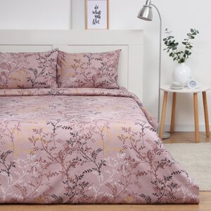 Постельное бельё Экономь и Я евро Soft 200*215см,200*215см,50*70см-2 шт, полисатин, 80 г/м²