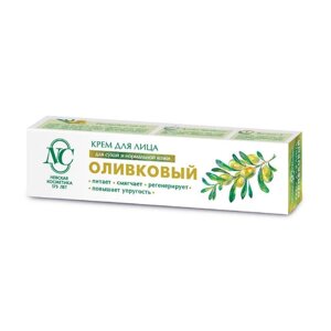 Крем для лица «Невская косметика», оливковый, питание, смягчение, повышение упругости, 40 мл