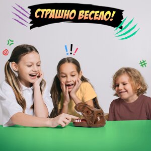 Настольная игра для детей на везение «Дино-цап!», от 1 игрока, 3+