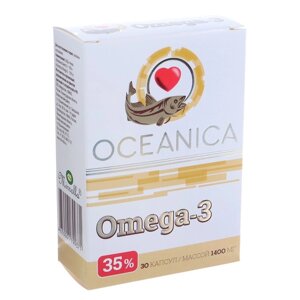 Пищевая добавка «Океаника Омега-3 - 35%для сердца, 30 капсул по 1400 мг