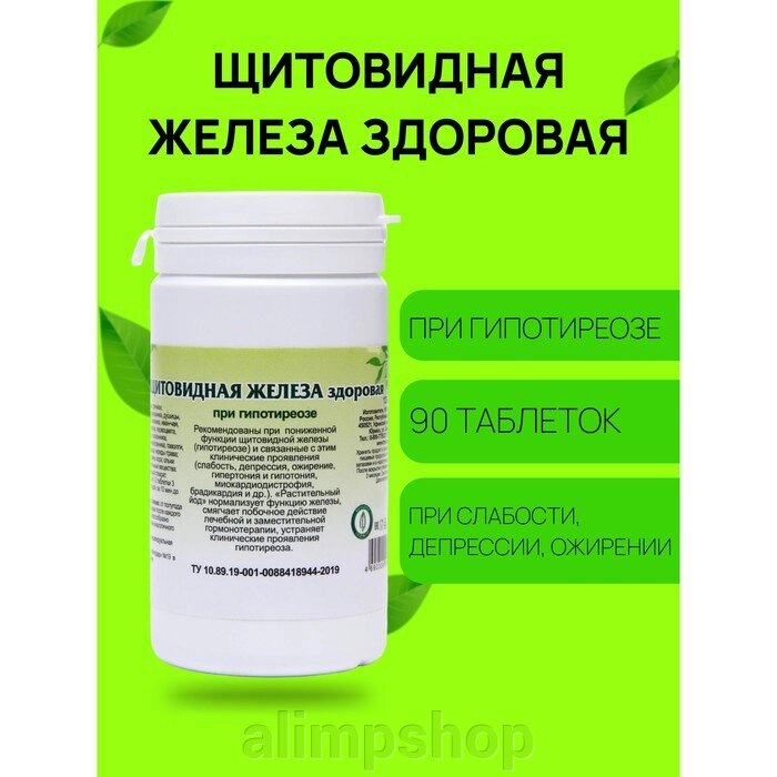 Пищевая добавка «Щитовидная железа здоровая», 90 таблеток от компании alimpshop - фото 1