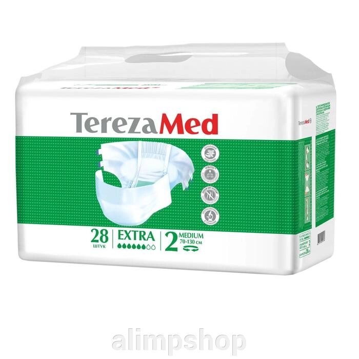 Подгузники для взрослых TerezaMed Extra Medium №2, M, 28 шт. от компании alimpshop - фото 1