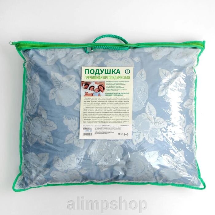 Подушка ортопедическая гречишная, 50 x 60 см от компании alimpshop - фото 1