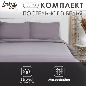 Постельное бельё LoveLife евро "Moonlight night" 200х215 см, 225х240 см, 50х70 3 см-2 шт, микрофибра 85 гр