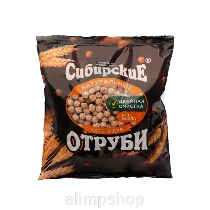 Сибирские отруби Натуральные хрустящие, 100 г от компании alimpshop - фото 1