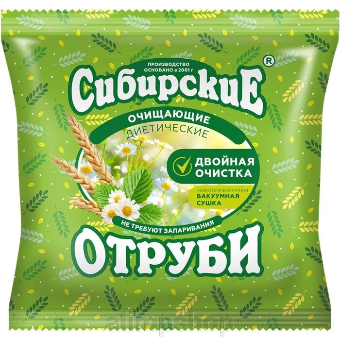 Сибирские отруби пшеничные очищающие, 200 г от компании alimpshop - фото 1