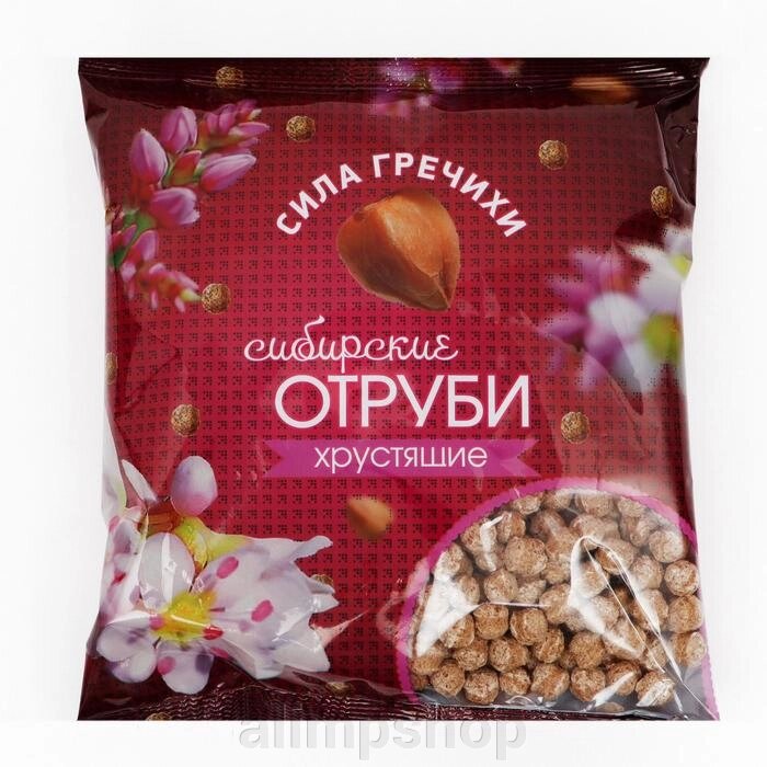 Сибирские отруби Сила гречихи, хрустящие, 100 г от компании alimpshop - фото 1