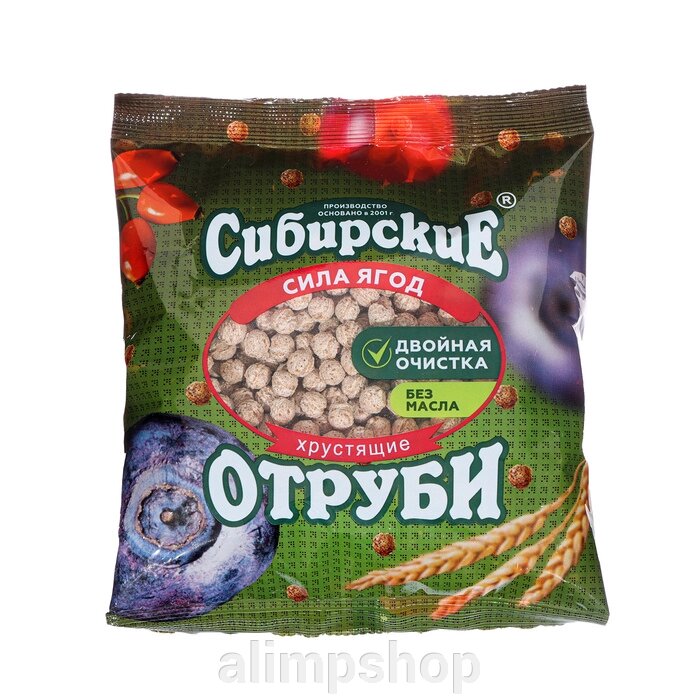 Сибирские отруби "Сила ягод", хрустящие, 100 г от компании alimpshop - фото 1