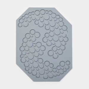 Силиконовый коврик для айсинга Доляна «Пузыри», 18,5*14*0,3 см, цвет серый