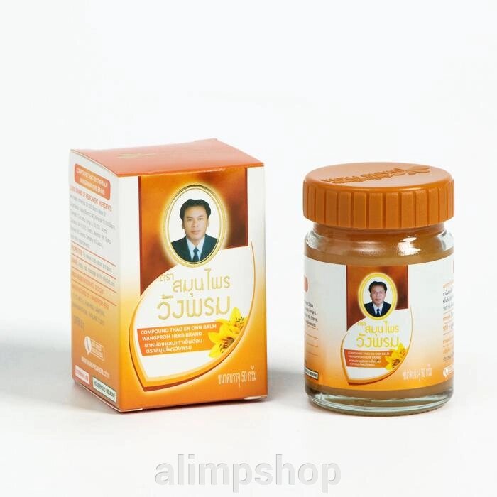 Согревающий бальзам Wangphrom Orange с Криптолеписом, 50 г от компании alimpshop - фото 1