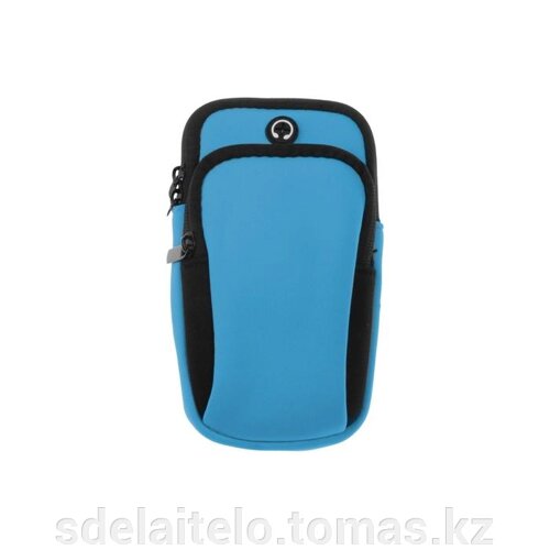 Сумка для телефона с креплением на руку Bradex SF 0739, 100-180 мм, голубой