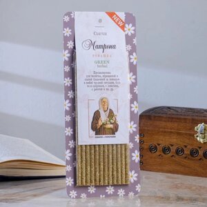 Свеча магическая медовая с ромашкой «Молитва святой Матроне», 12 штук
