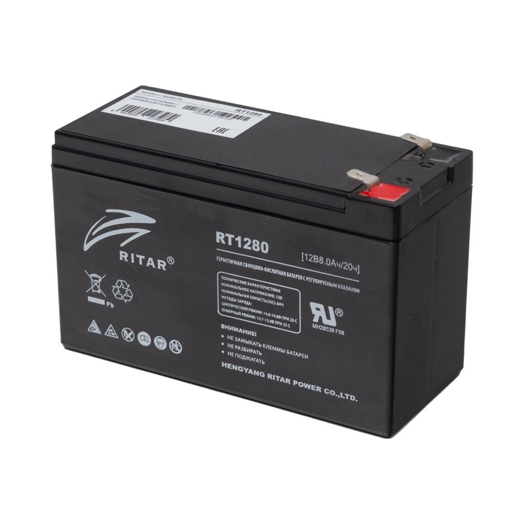 Аккумуляторная батарея Ritar RT1280 12В 8 Ач от компании ProfElectro - фото 1