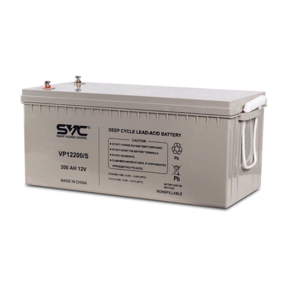 Аккумуляторная батарея SVC VP12200/S 12В 200 Ач (552*240*230) от компании ProfElectro - фото 1