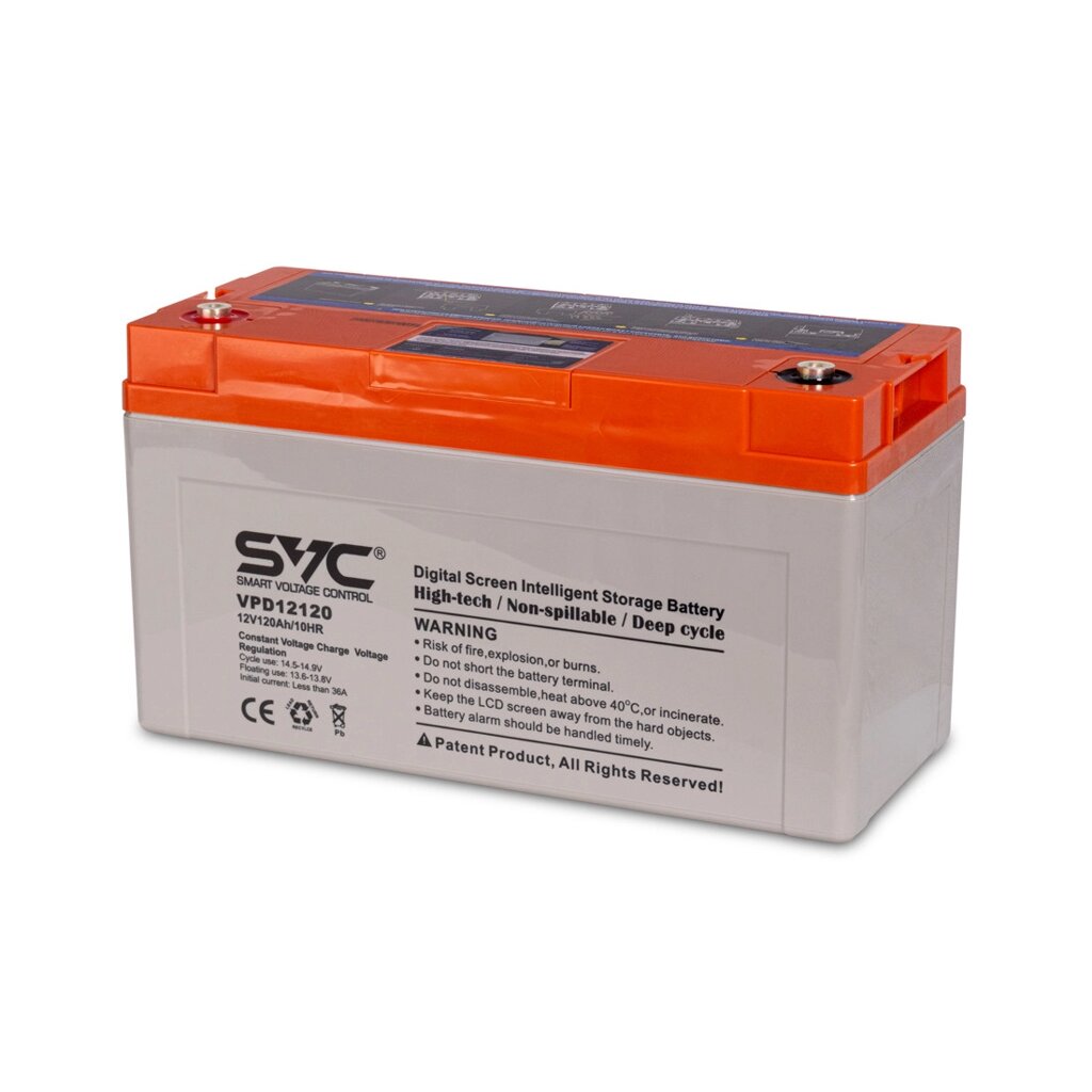 Аккумуляторная батарея SVC VPD12120 12В 120 Ач (406*172*223) от компании ProfElectro - фото 1