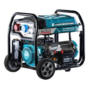 Бензиновый генератор alteco AGG 11000TE DUO, 8квт, 220/380в