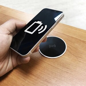 Shelbi Беспроводное зарядное устройство в столешницу 2А, 60 мм, с USB-кабелем