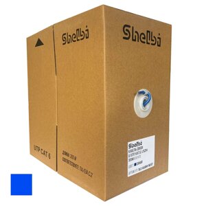 Shelbi SLC-UL604-5012 Кабель связи витая пара U/UTP, LSZH, кат. 6 4х2х24AWG solid, 305м, синий