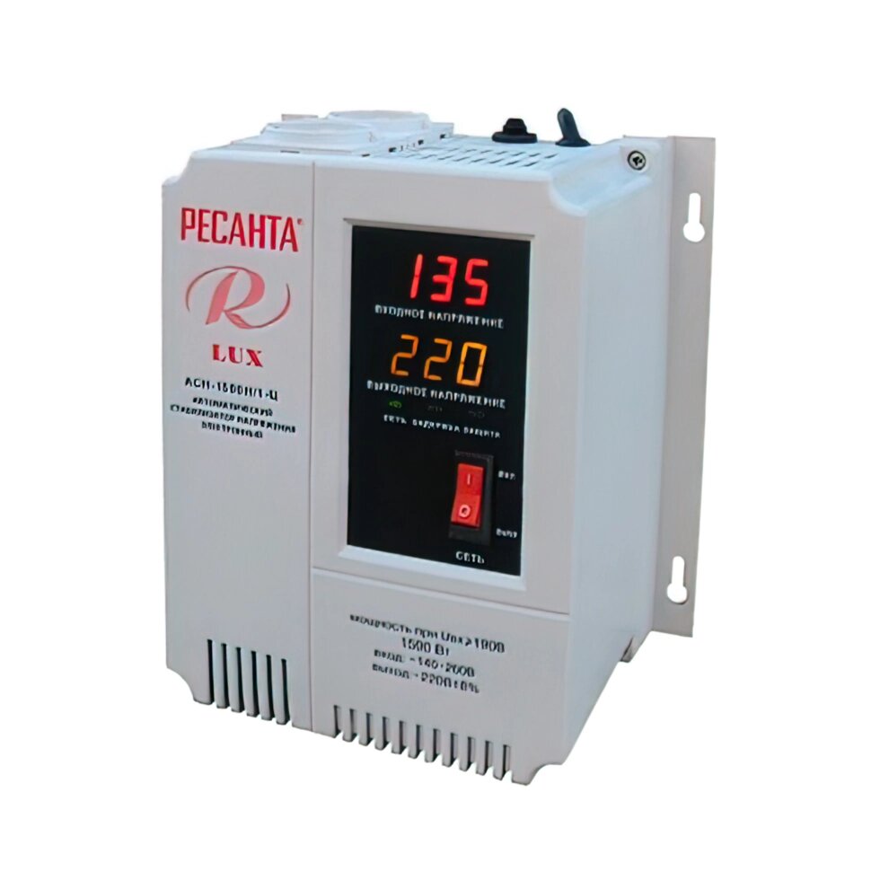 Стабилизатор напряжения Ресанта АСН 1500 Н/1-Ц Lux от компании ProfElectro - фото 1
