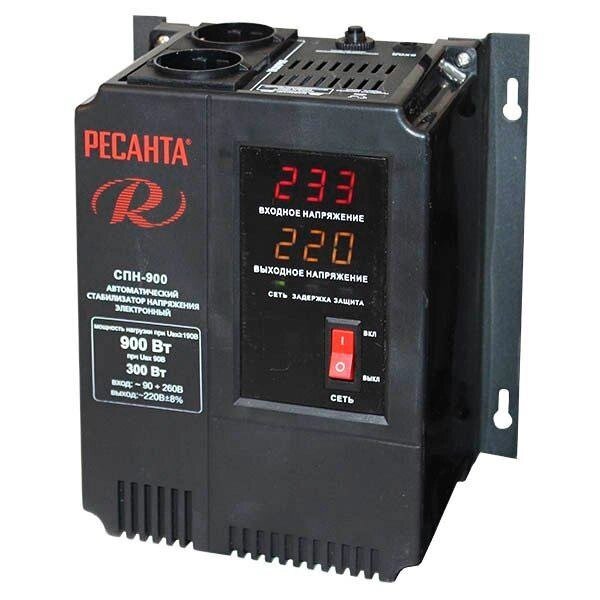 Стабилизатор пониженного напряжения РЕСАНТА СПН-900 0,9 кВт Однофазный, Релейный от компании ProfElectro - фото 1