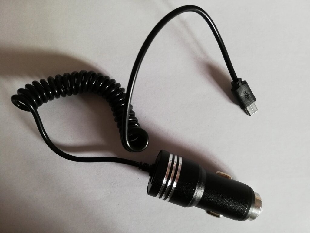 Автомобильное зарядное устройство для телефона 2х USB microUSB Car Regrsi белый от компании Асмарт канцелярские и хозяйственные товары - фото 1
