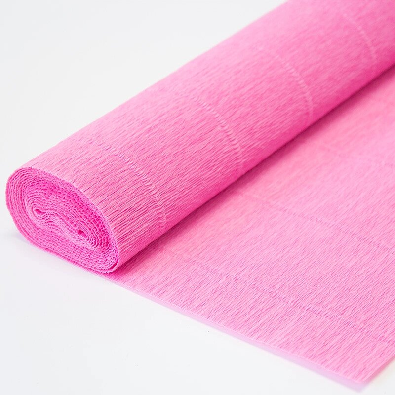 Бумага гофрированная розовая 50х200 см от компании Асмарт канцелярские и хозяйственные товары - фото 1