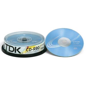 Диск CD-R 80, 10 шт/уп на шпинделе