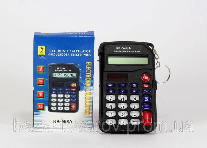 Калькулятор 8 разрядный KK-568A от компании Канцелярские, хозяйственные товары, рубашки, халаты, текстиль - фото 1