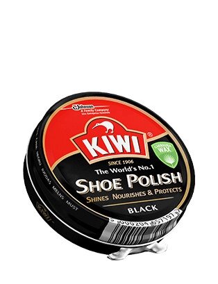 Крем для обуви KIWI черный от компании Канцелярские, хозяйственные товары, рубашки, халаты, текстиль - фото 1