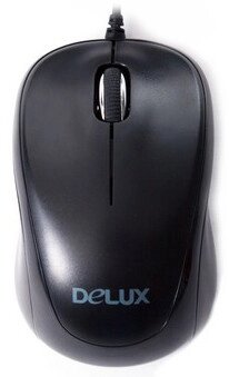 Мышь проводная Delux, DLM-131 OUB, Оптическая 1000dpi , USB от компании Асмарт канцелярские и хозяйственные товары - фото 1