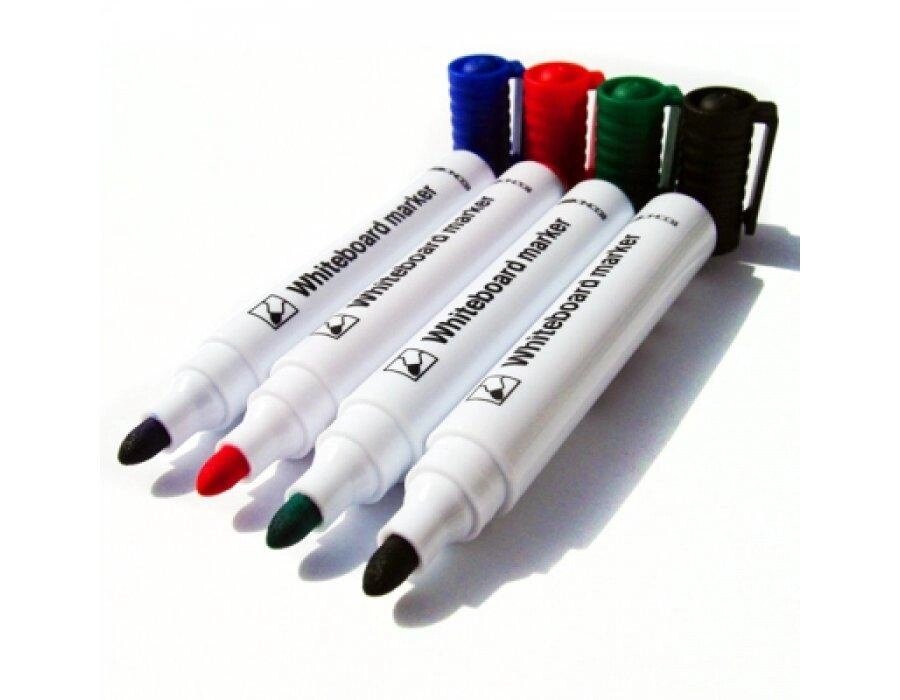 Набор маркеров для доски 4 шт. INK VIEW WHITEBOARD от компании Канцелярские, хозяйственные товары, рубашки, халаты, текстиль - фото 1